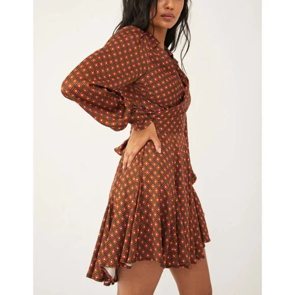🎉LAST CHANCE🎉 NWT Free People It Takes Two Sleeve Mini Dress / Night Combo - Picture 2 of 7